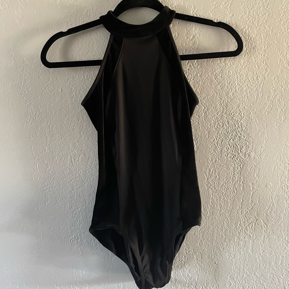 black mirella leotard